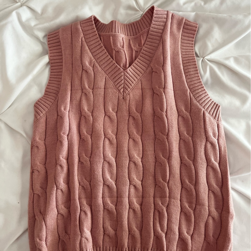 Pink Sweater Vest